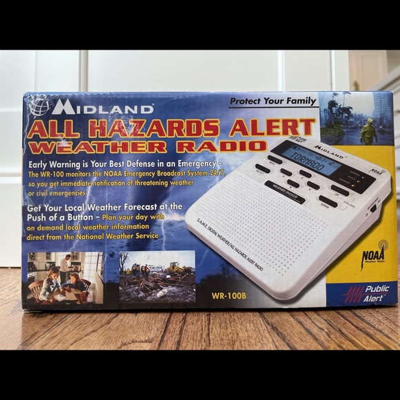 Midland “All Hazards Alert Weather Radio” NOAA Storm Warning WR-100B - Picture 2 of 6